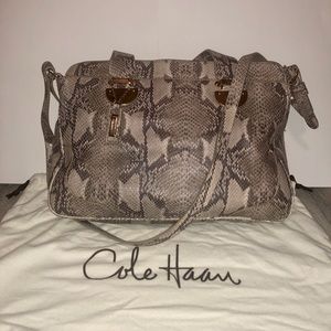 Cole Haan Snake Skin Handbag